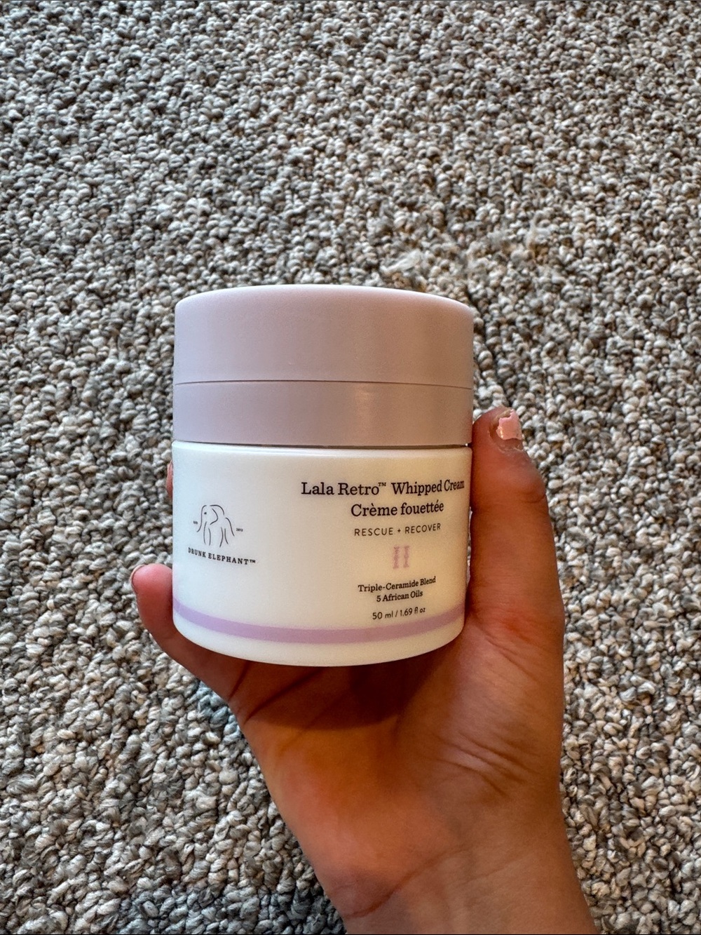 Drunk Elephant Lala Retro Whipped Cream - Lavender and White